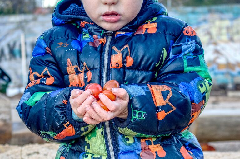 Héctor en el huerto